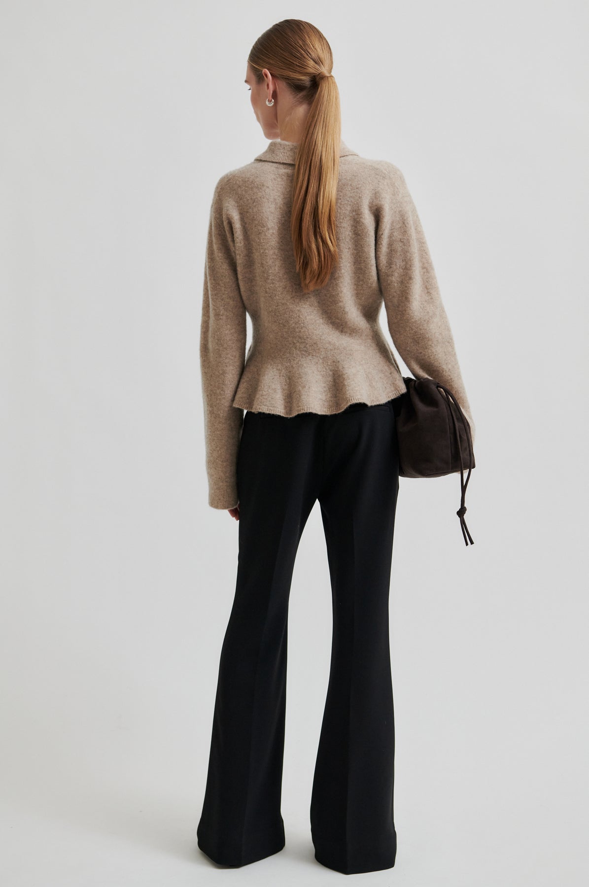 Selana Knit Collar - Camel Melange