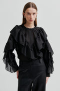 Fria Frill Blus - Svart