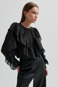 Fria Frill Blus - Svart