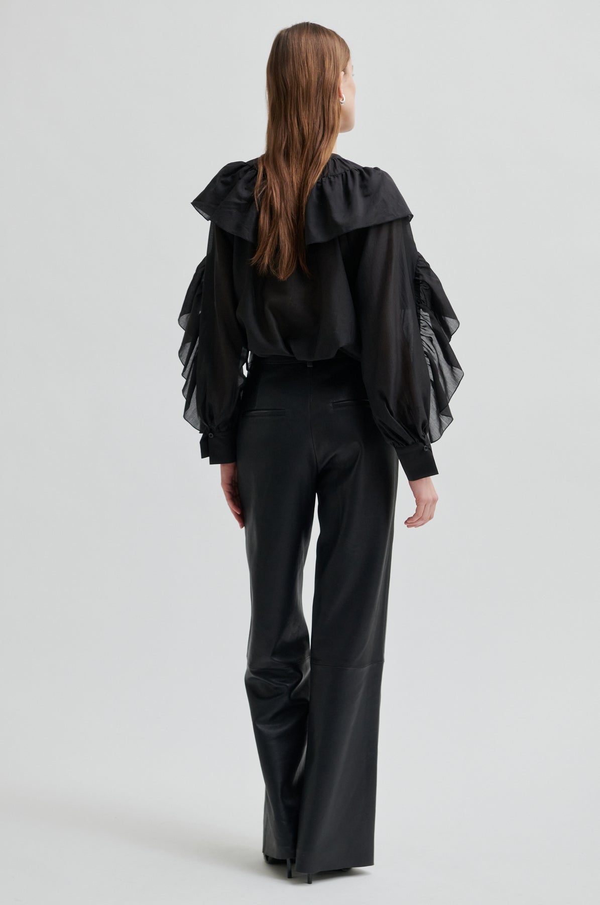 Fria Frill Blus - Svart