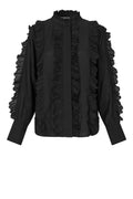 Cally Frill Shirt - Svart