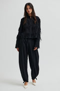 Dancing Cropped Shirt - Black