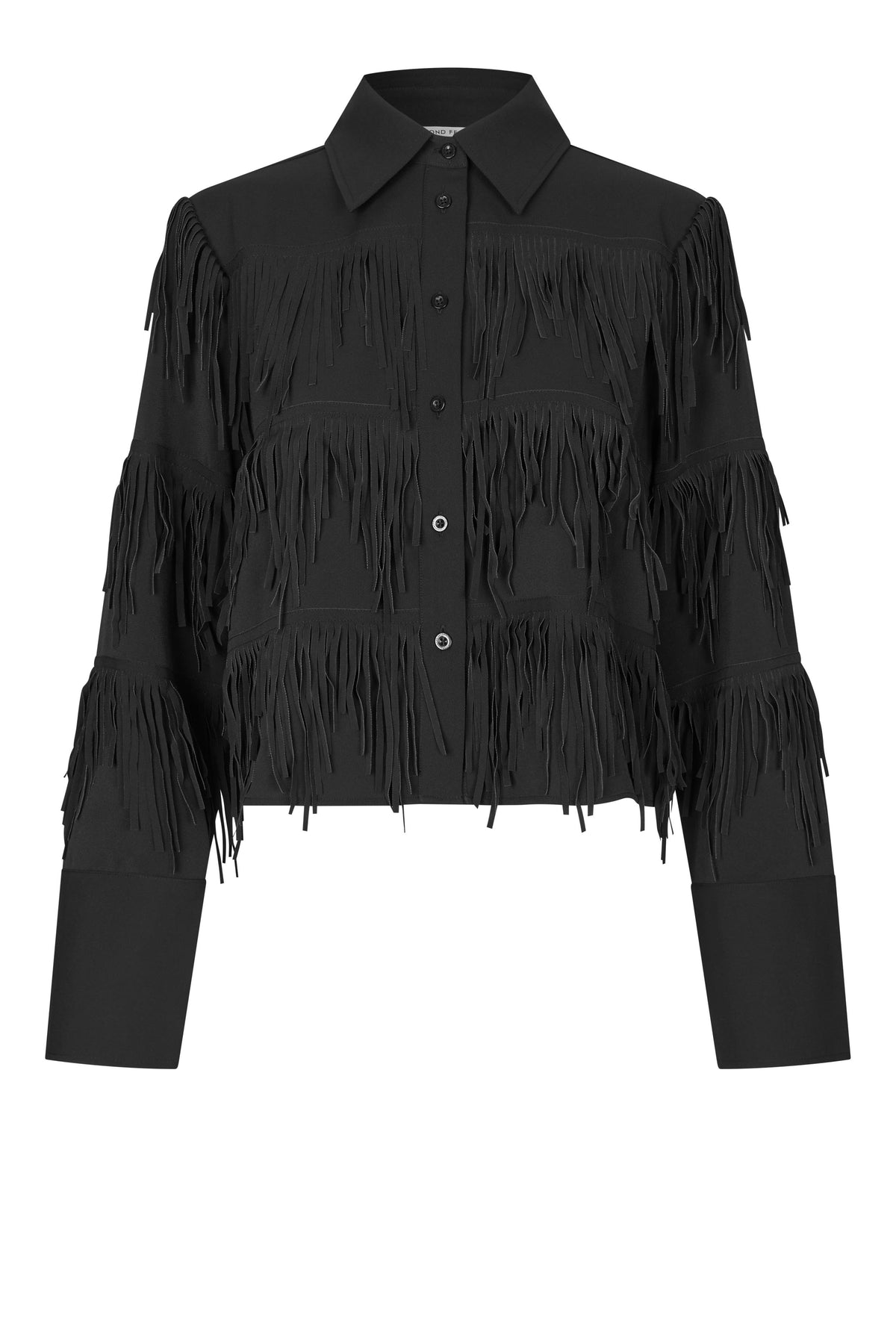 Dancing Cropped Shirt - Black