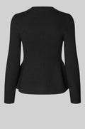 Stinna Knit Peplum - Svart
