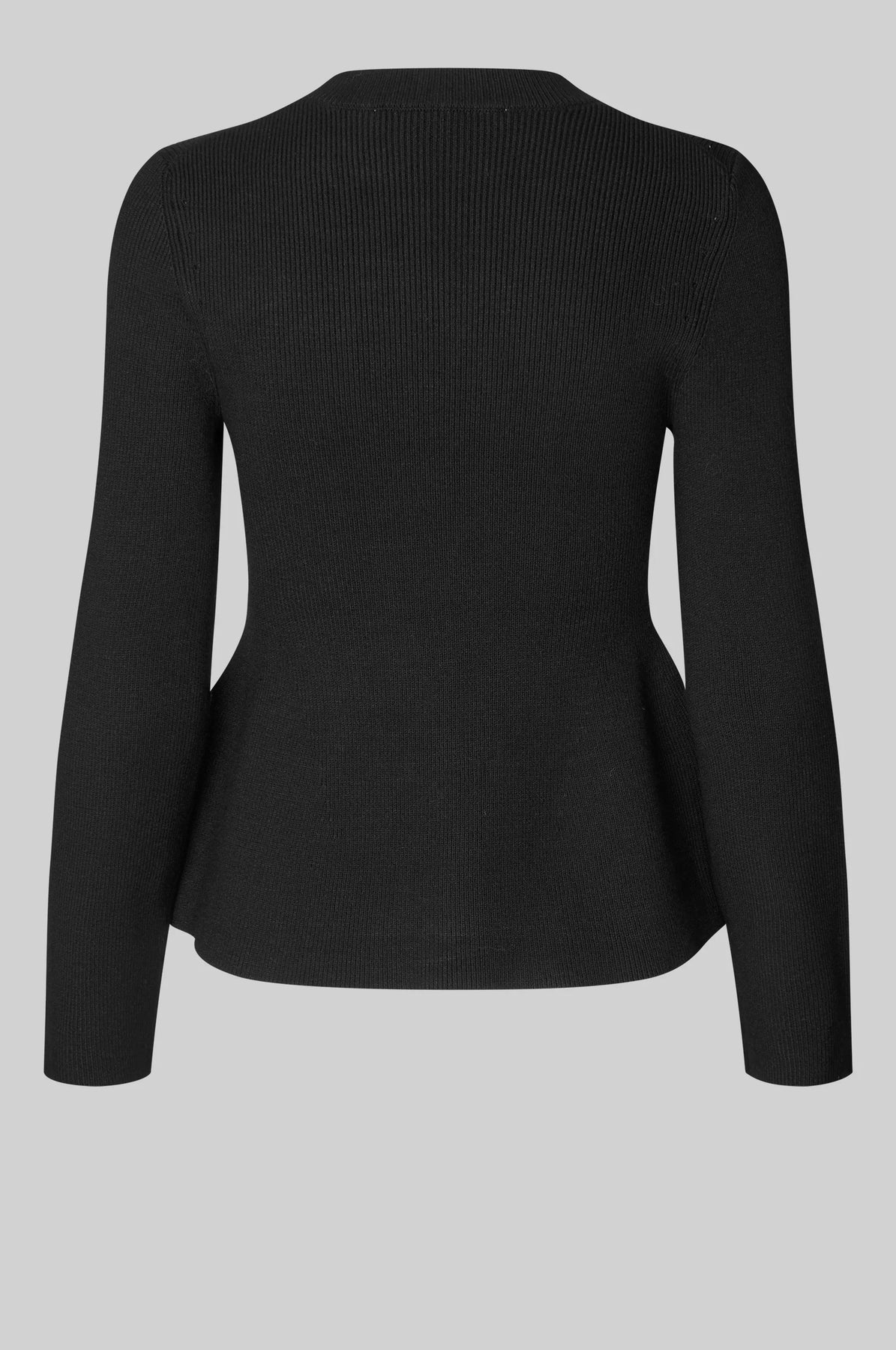 Stinna Knit Peplum - Svart