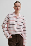 Lovella Striped Polo Tee - Festival Bloom
