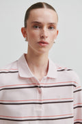 Lovella Striped Polo Tee - Festival Bloom