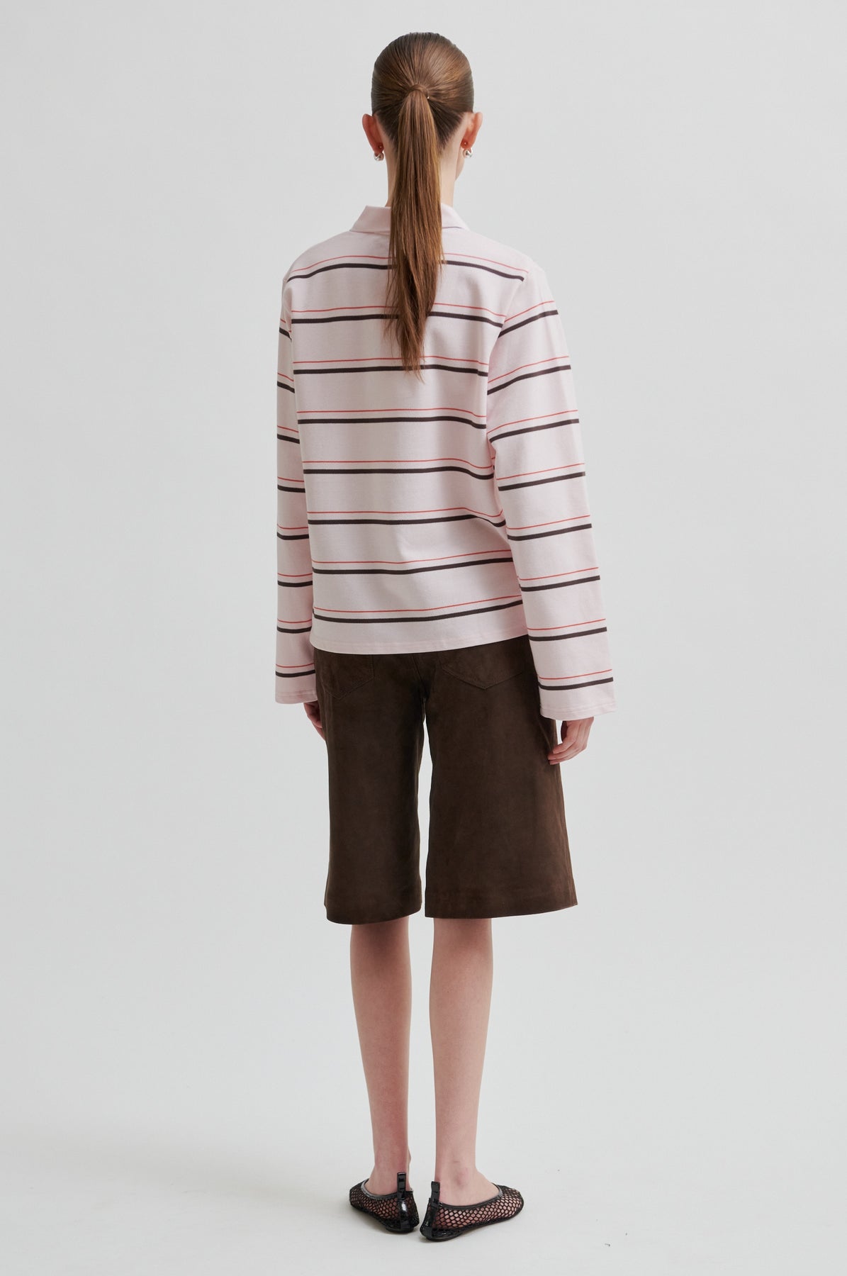 Lovella Striped Polo Tee - Festival Bloom