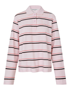 Lovella Striped Polo Tee - Festival Bloom