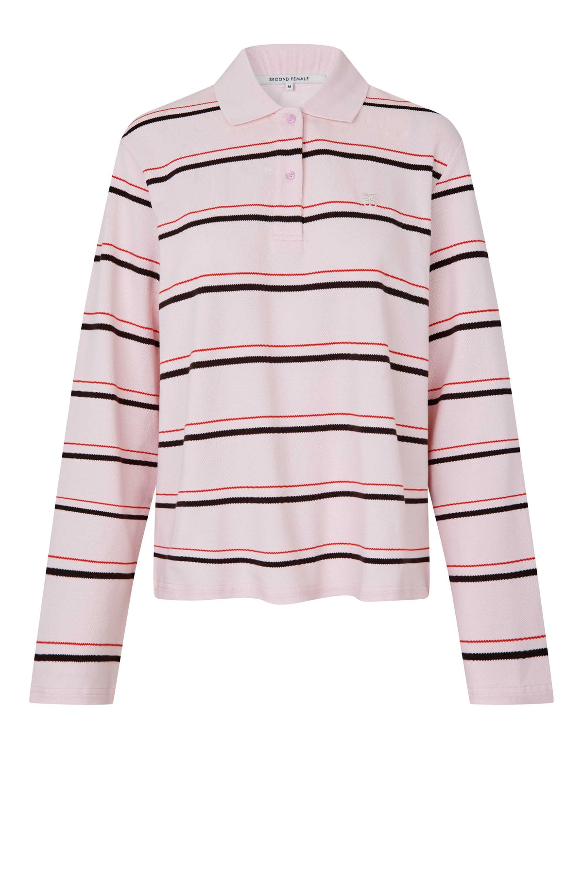 Lovella Striped Polo Tee - Festival Bloom