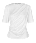 Ulina Drape Tee - Vit