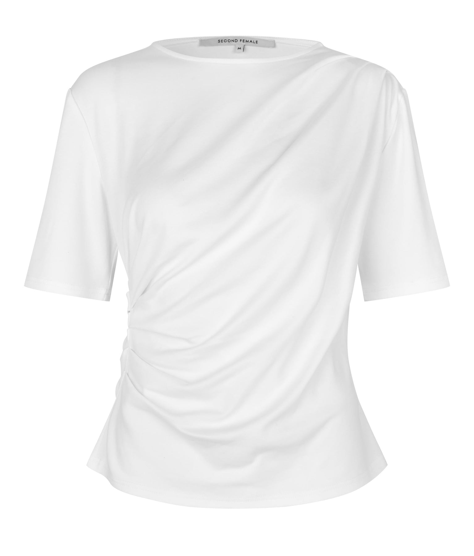 Ulina Drape Tee - Vit