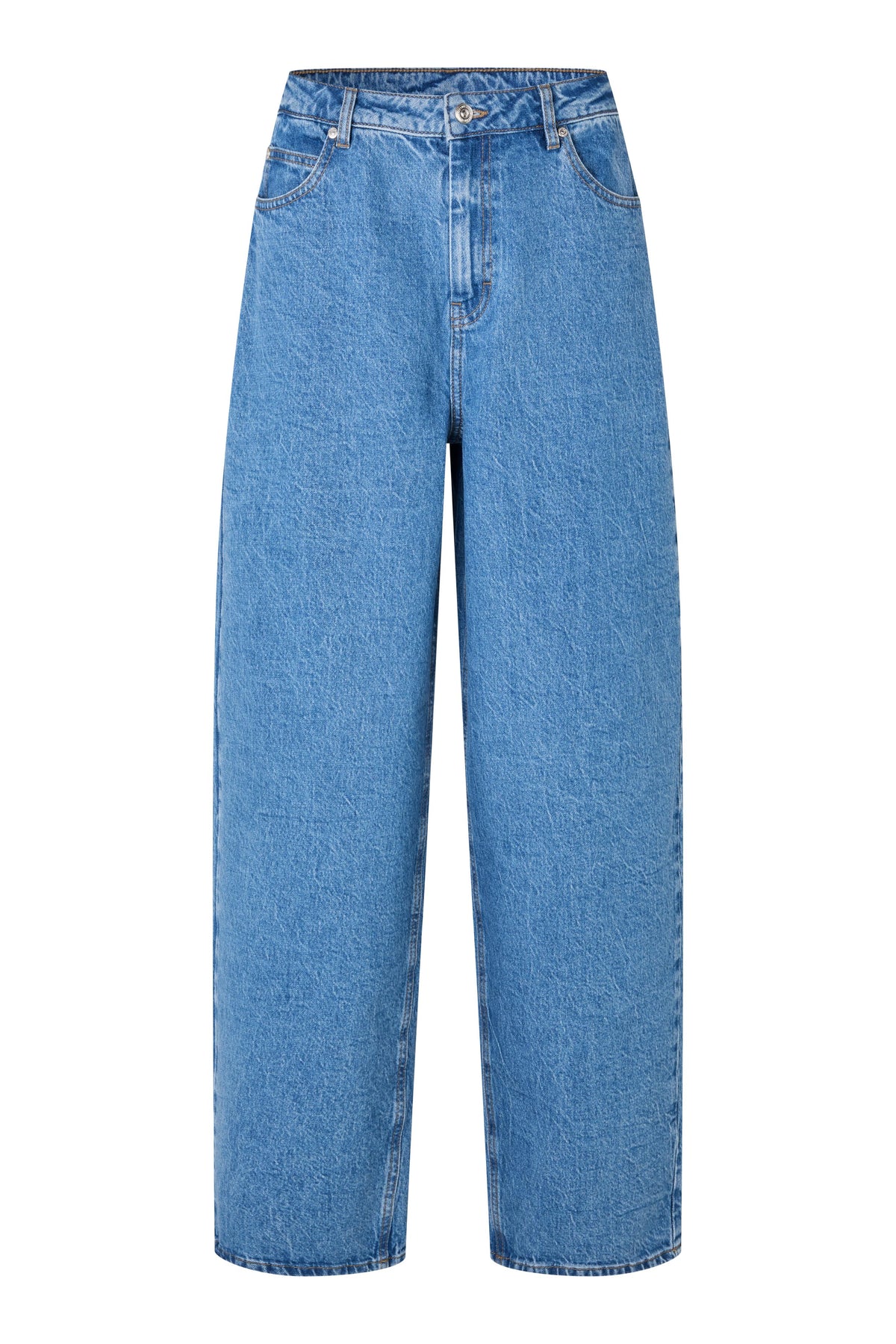 Belton Barrel Denim Jeans - Blue Denim