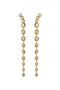 The Long Pebble Earrings - Gold