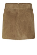 Suellen Mini Suede Skirt - Petrified Oak