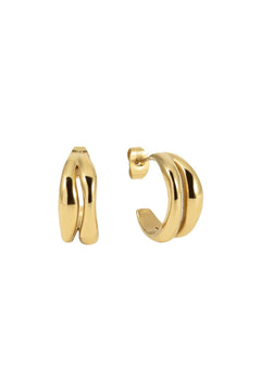 The Curved Hoops - Gold