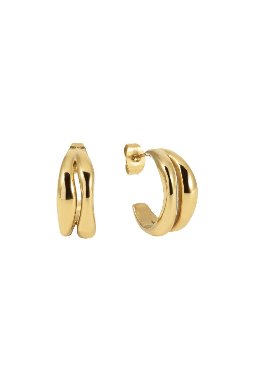 The Curved Hoops - Gold