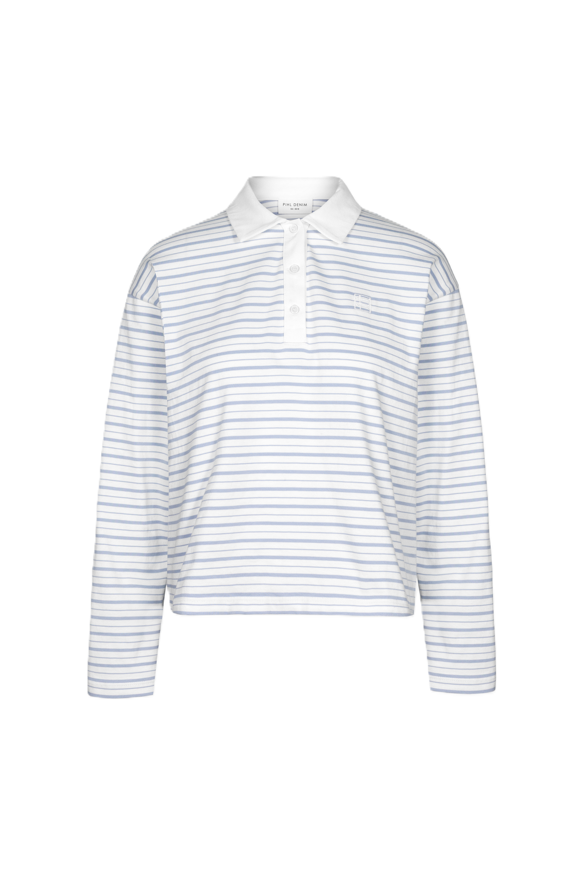 Elmer Polo Shirt - Ljusblå randig