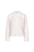 Elmer Polo Shirt - Light Pink Stripe