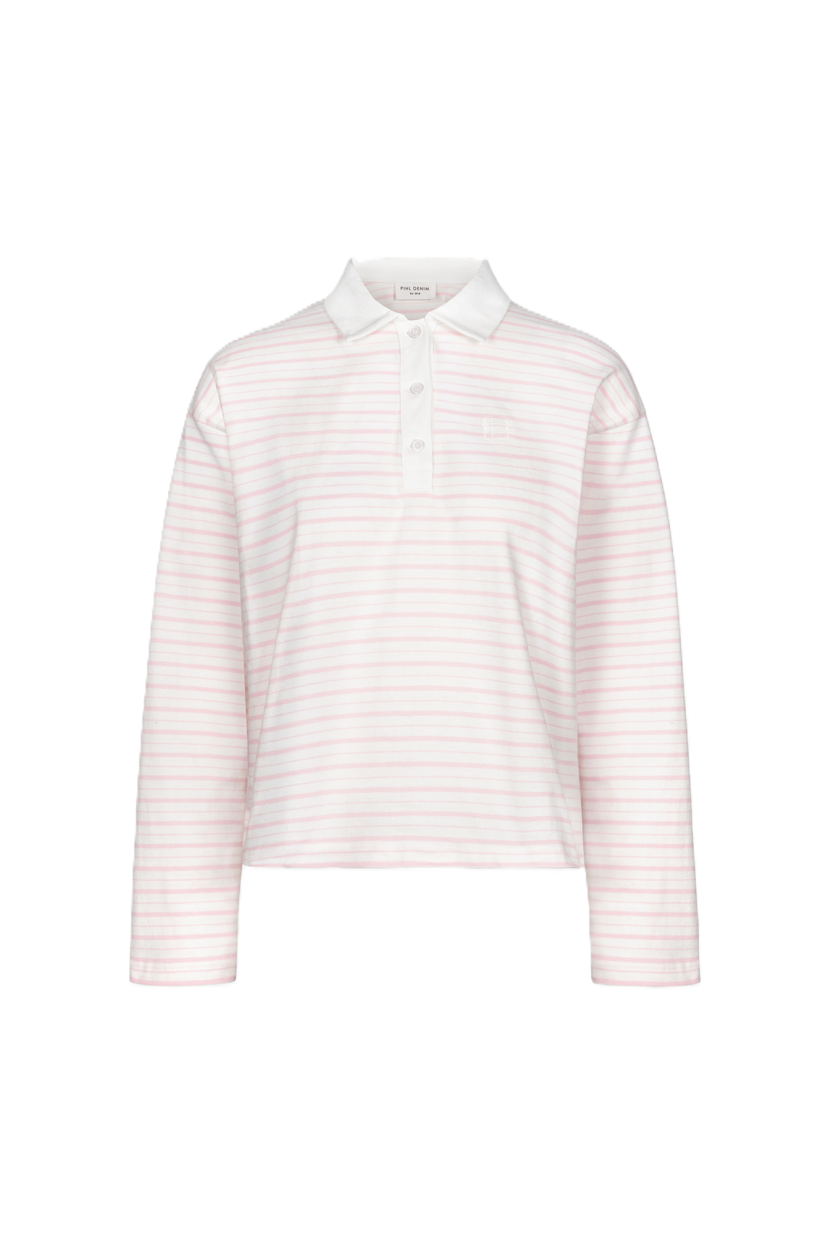 Elmer Polo Shirt - Light Pink Stripe