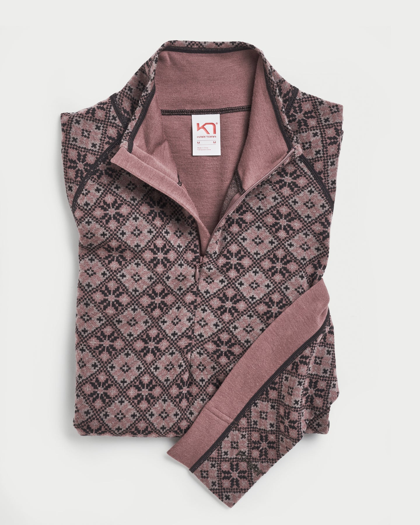 Rose Light Half Zip - Dusty Dark Pink