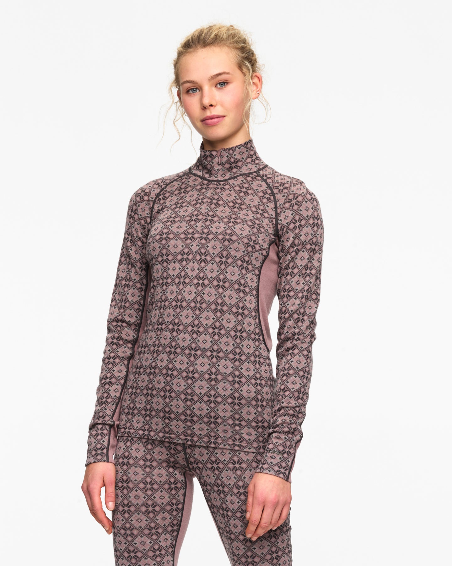Rose Light Half Zip - Dusty Dark Pink