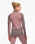 Rose Light Half Zip - Dusty Dark Pink