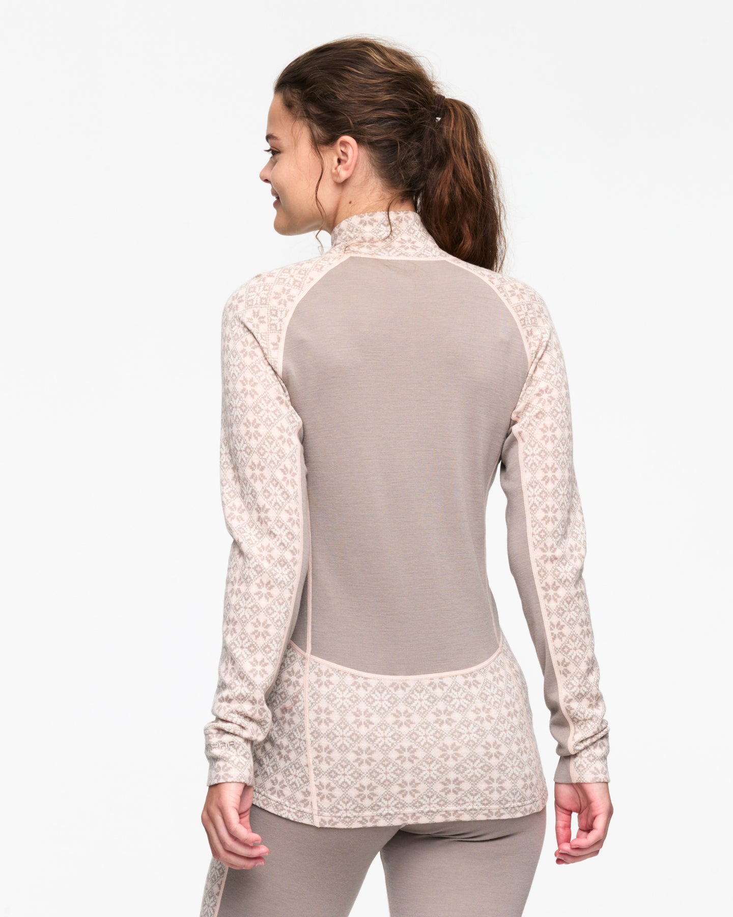 Rose Light Half Zip - Light Warm Grey
