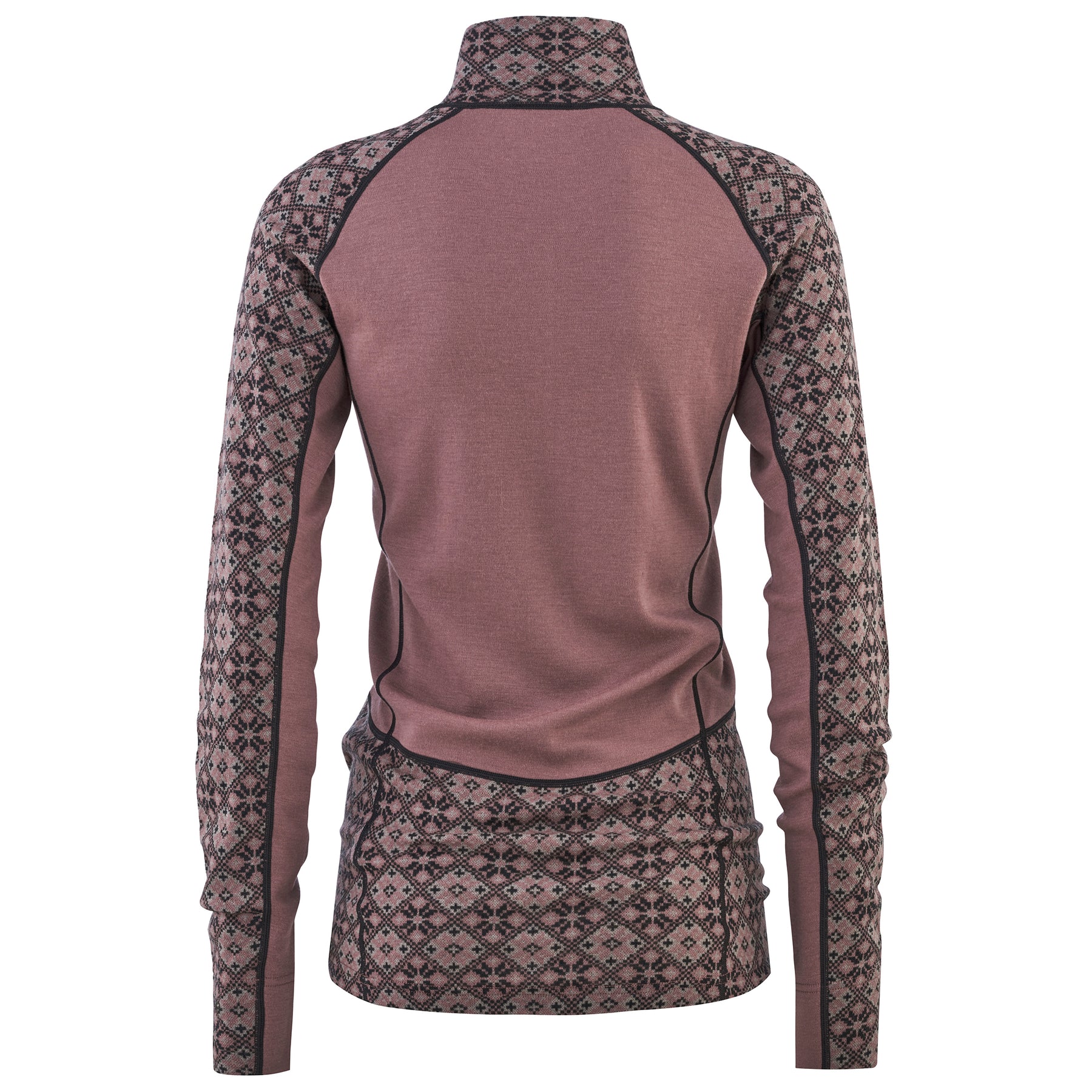 Rose Light Half Zip - Dusty Dark Pink