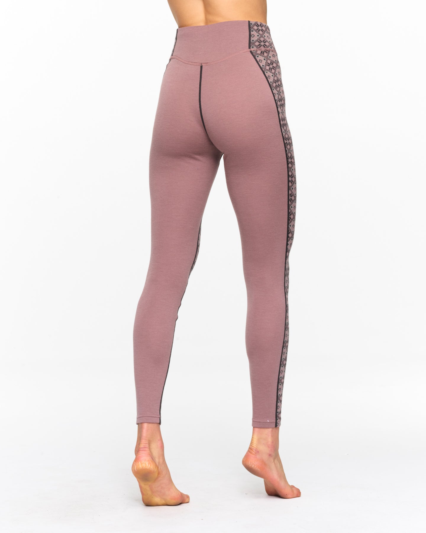 Rose Light Pant High Waisted - Dusty Dark Pink