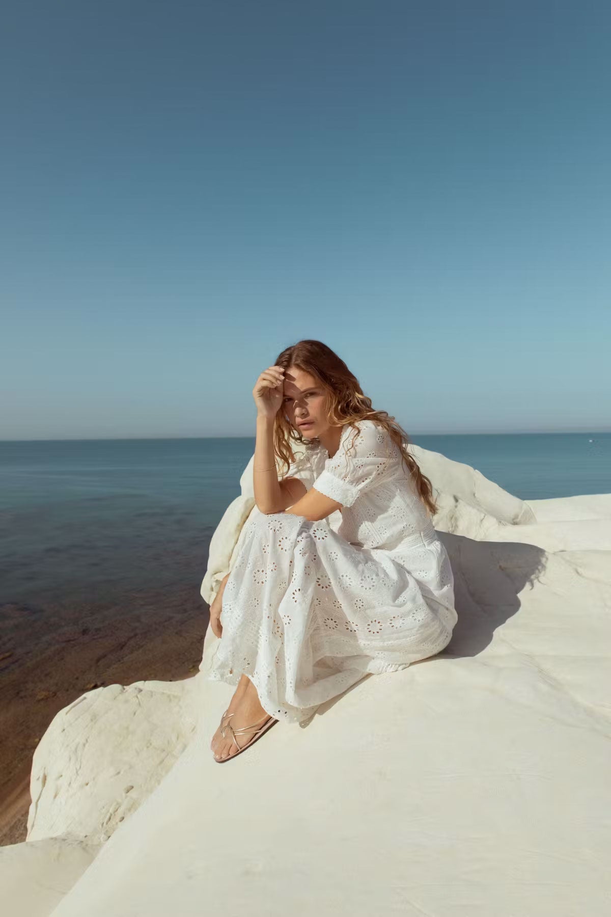 Delia Dress - White
