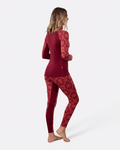 Edith Half Zip - Burgundy Red