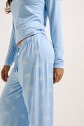 Pillow Princess Ls Pyjama Set - Puderblå