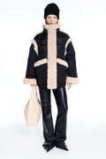 Stand Studio Dorothy Puffer Coat - Svart/Naturvit