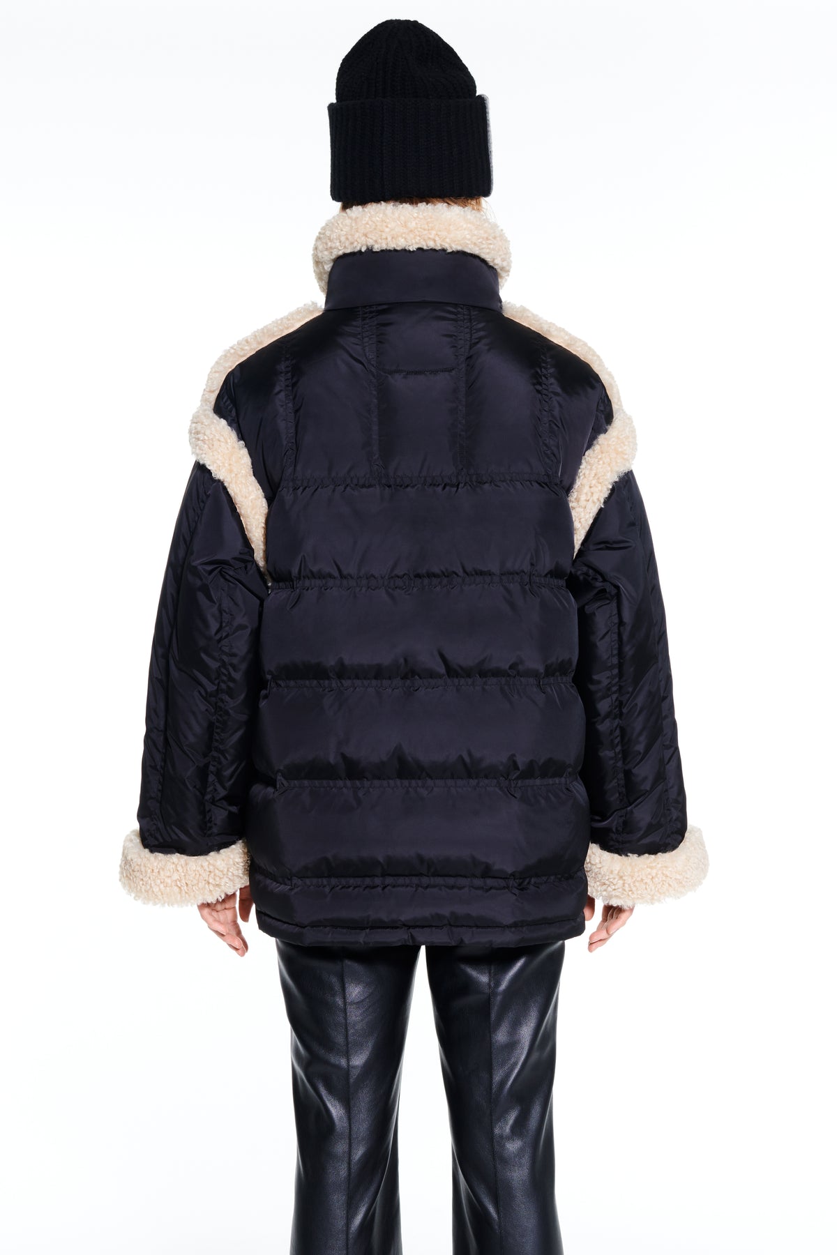 Stand Studio Dorothy Puffer Coat - Svart/Naturvit