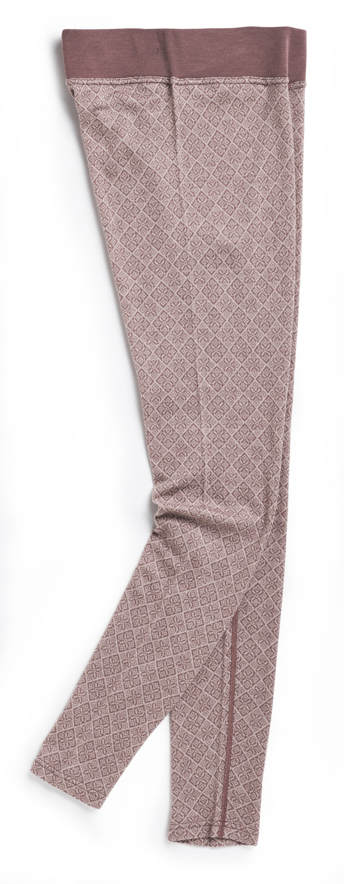 Voss Cashmere Mix Pants - Dusty Dark Pink