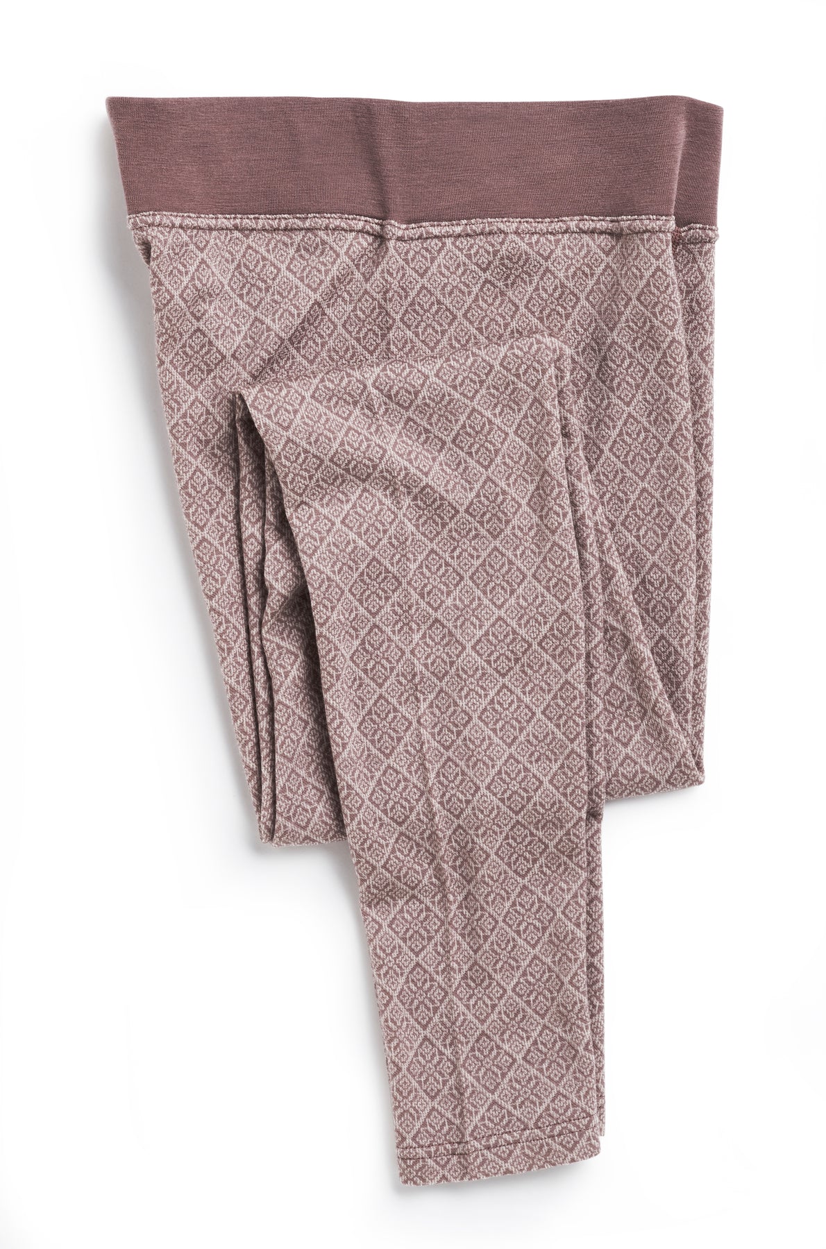 Voss Cashmere Mix Pants - Dusty Dark Pink