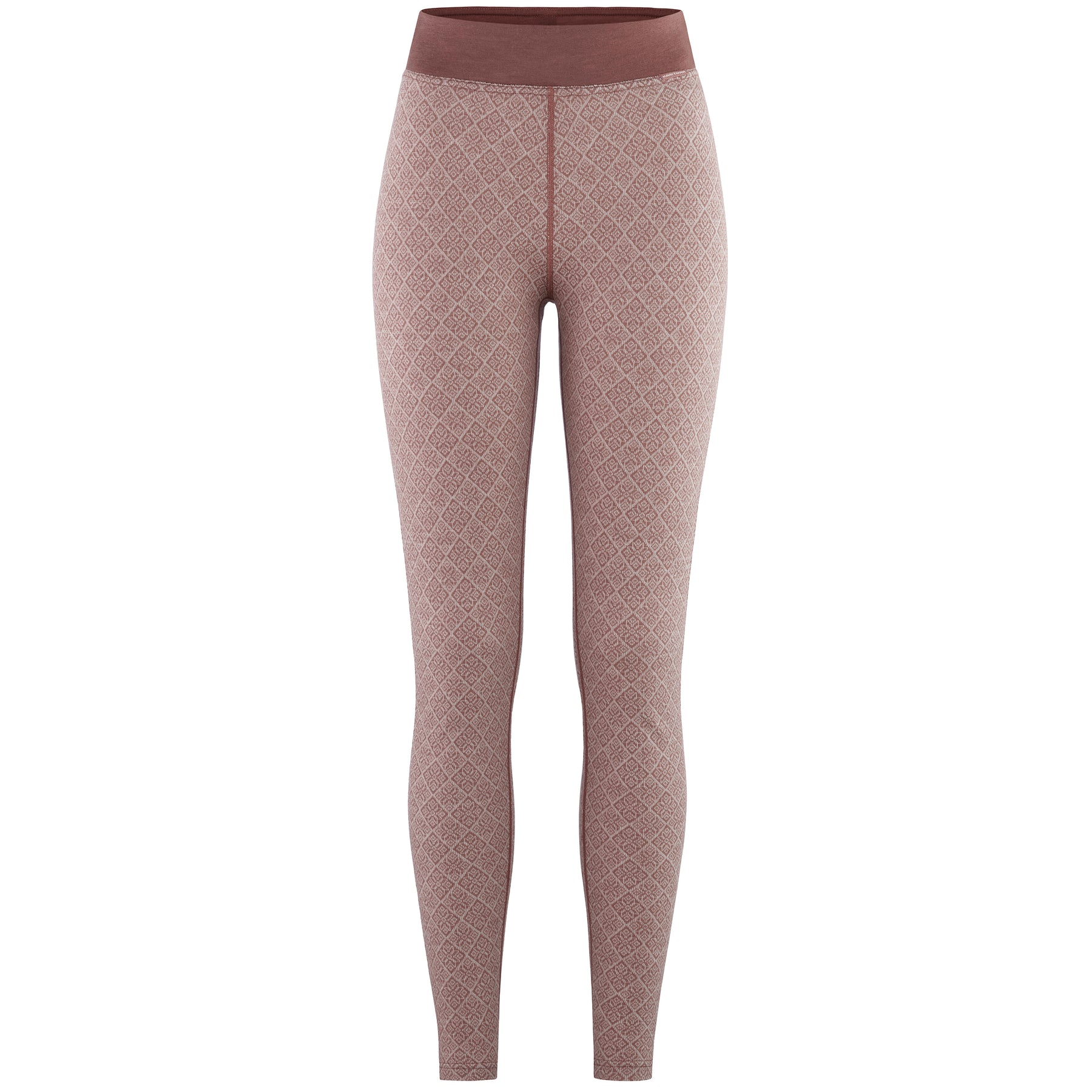 Voss Cashmere Mix Pants - Dusty Dark Pink