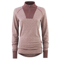 Voss Cashmere Mix Half Zip - Dusty Dark Pink