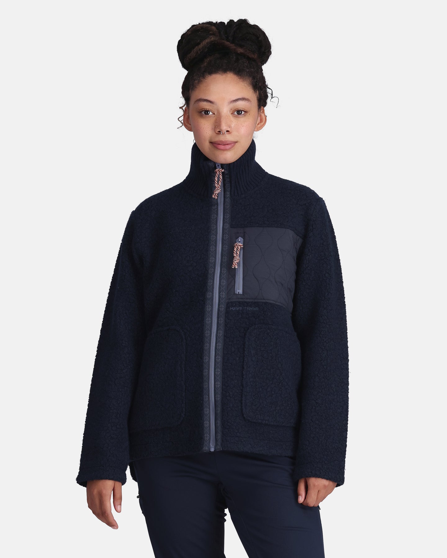 Voss Wool Jacket - Dark Navy Blue