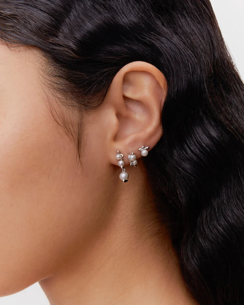 Shibuya Ni Stud - Silver