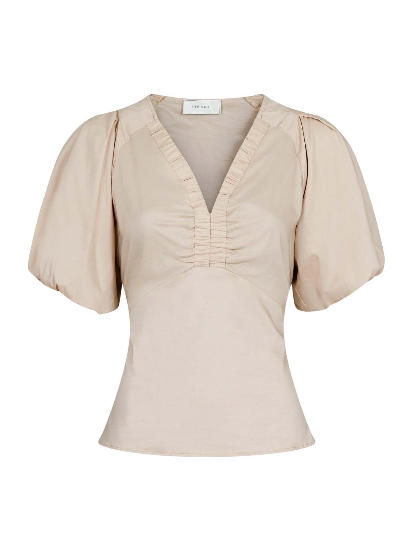 Irina Poplin Blouse - Dark Sand