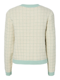 Yaslivia Ls Short Knit Cardigan - Lichen Birch