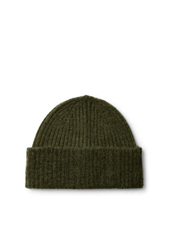 Lulu Wool Blend Knit Beanie - Kalamata Melange