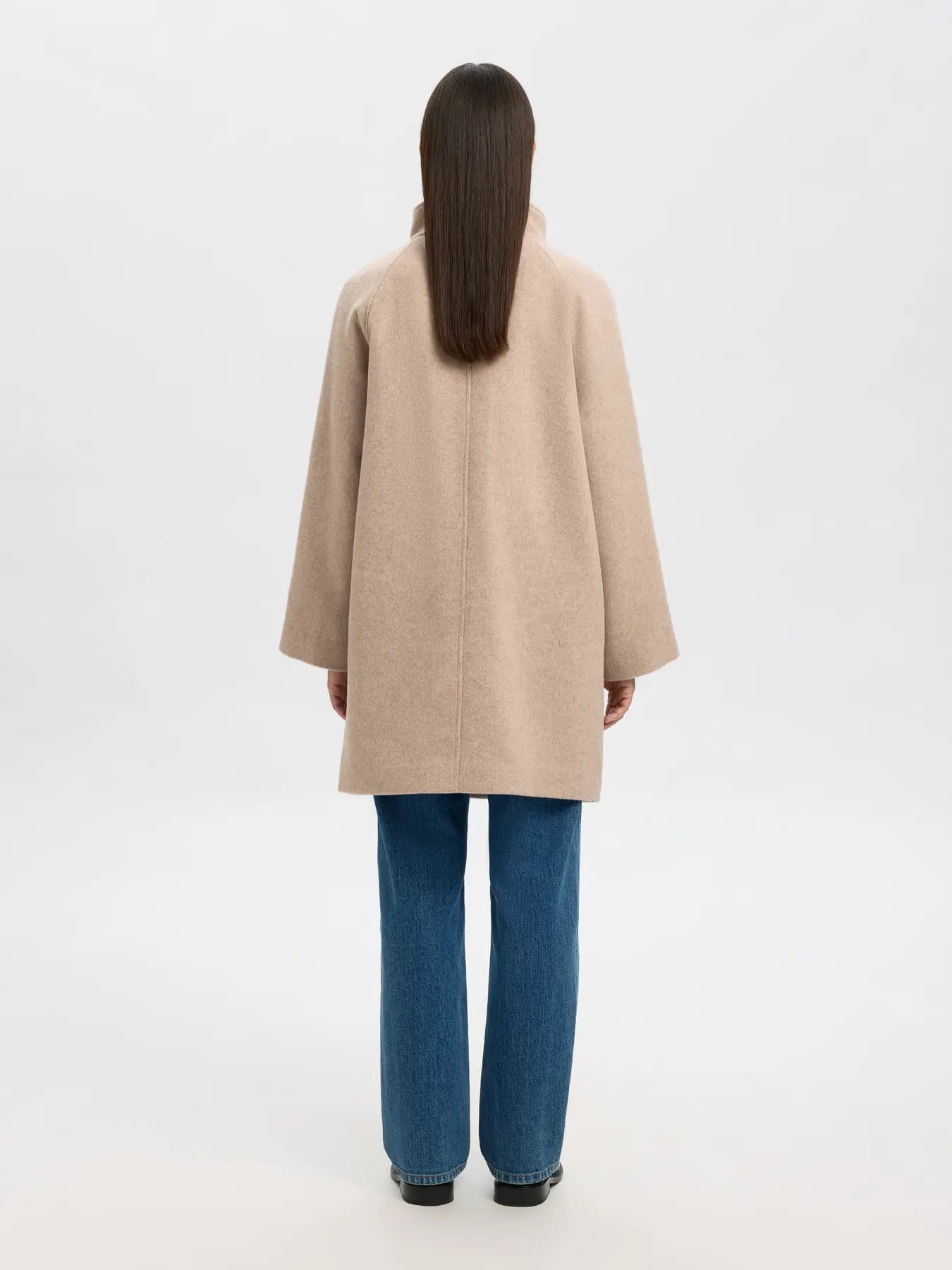 Vinni Wool Blend Kappa - Sandshell Melange