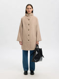 Vinni Wool Blend Kappa - Sandshell Melange