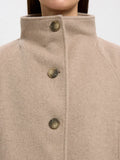 Vinni Wool Blend Kappa - Sandshell Melange