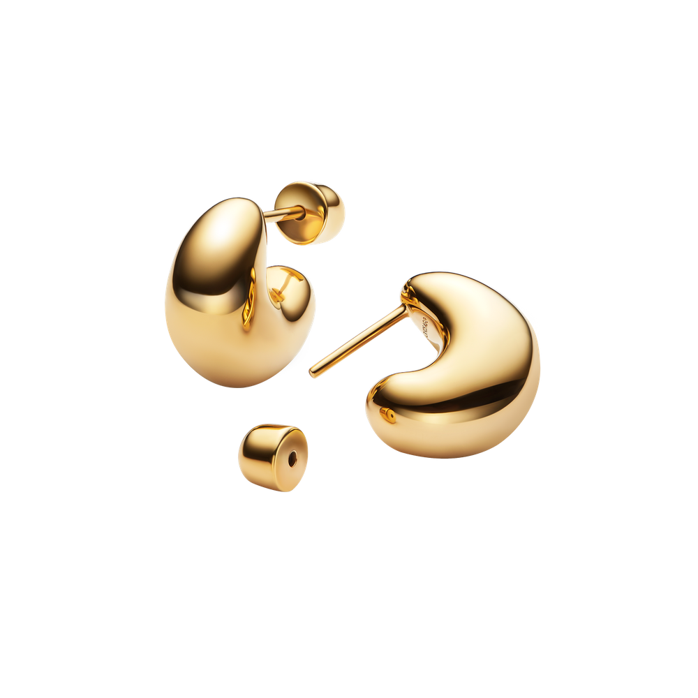 Tryvann Pillow Earring - Gold