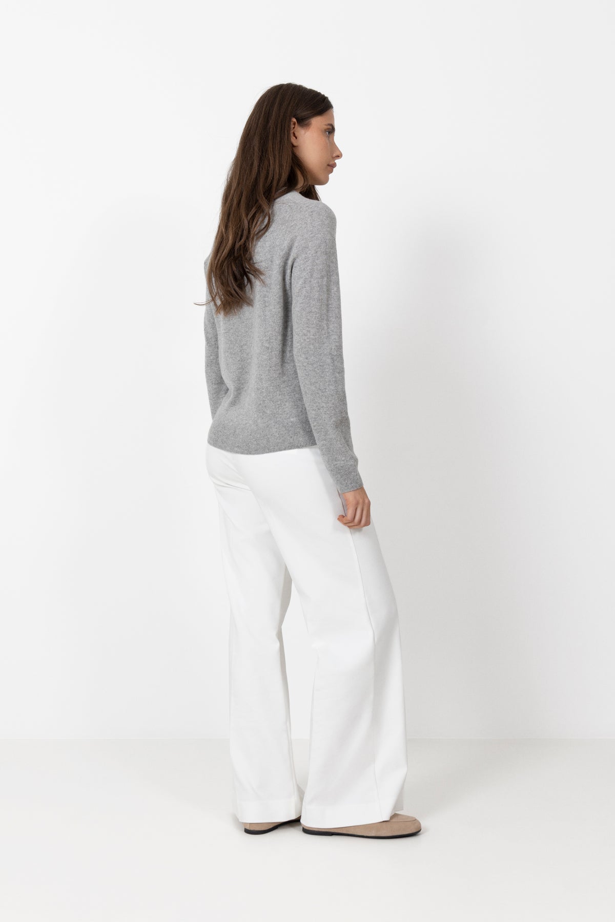 Boston O-Neck - Grey Melange
