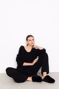 Cozy Slippers - Svart